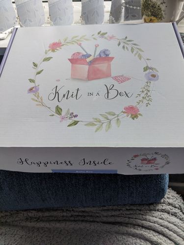 Customer photo review of Baby Mystery Knitting Box