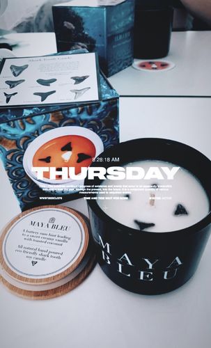 Customer photo review of Original Shark Tooth Candle BLCK