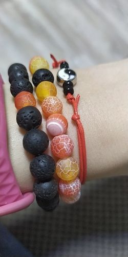 Customer photo review of His & Hers Distance Bracelets