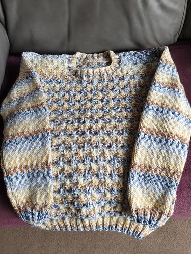 Customer photo review of Child Mystery Knitting Box