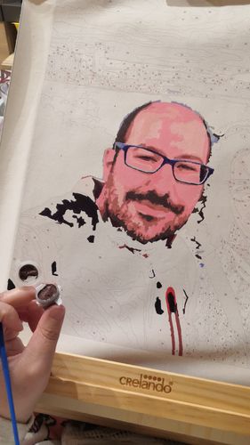 Customer photo review of Pintar por numeros personalizado