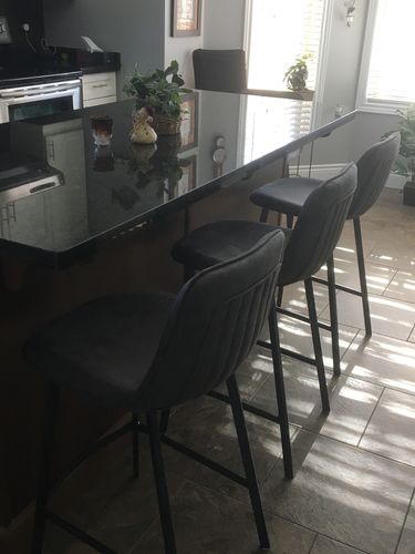 Customer photo review of 26" Counter Stool - Vintage Grey (Set Of 2)