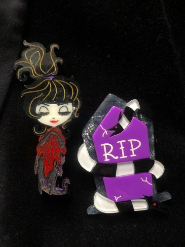 Customer photo review of Beetlejuice Lydia Brooch by Daisy Jean Florals