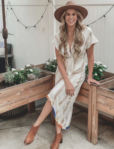 Customer photo review of Rainbow Sunshine Beach Cover Up