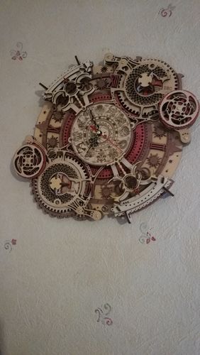 Customer photo review of Horloge du Zodiaque - La Maquette en Bois®