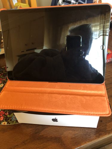 Customer photo review of Premium Leather iPad Case