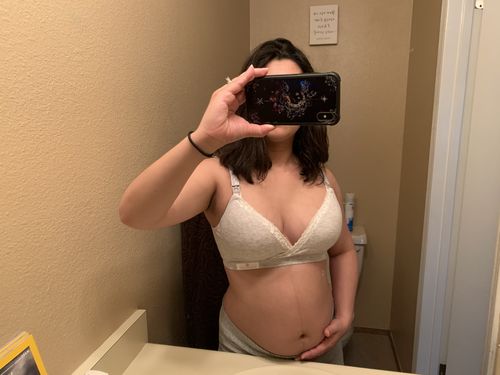 Customer photo review of Momma's Comfy Maternity Bra