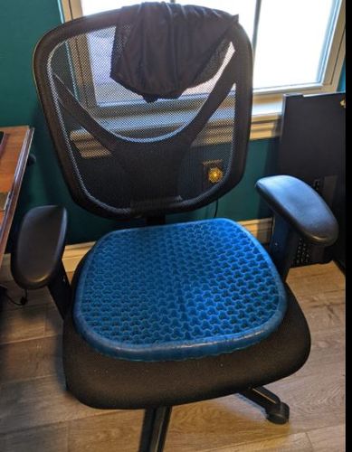 Customer photo review of Zselés tehermentesítő ülőpárna