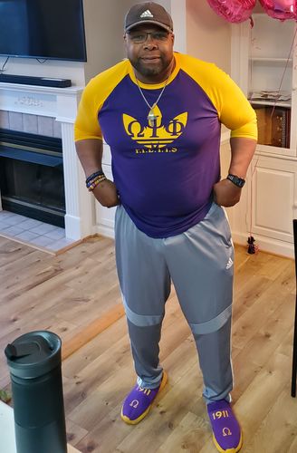 Customer photo review of Omega Psi Phi FIETTS Raglan Tee