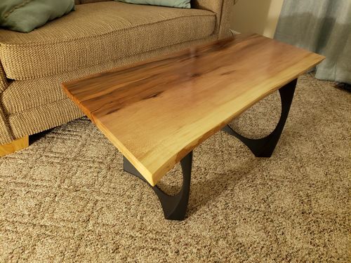 Customer photo review of 414 Hatty, Handmade Metal Table legs (28"), SET of 2 | Desk Legs, Coffee Table Legs, Dining Table Legs, Table Base