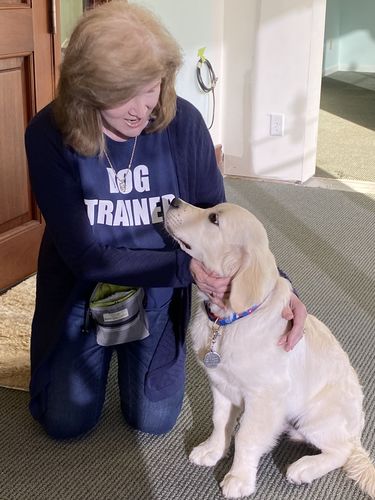 Customer photo review of DOG TRAINER Adult T-Shirt
