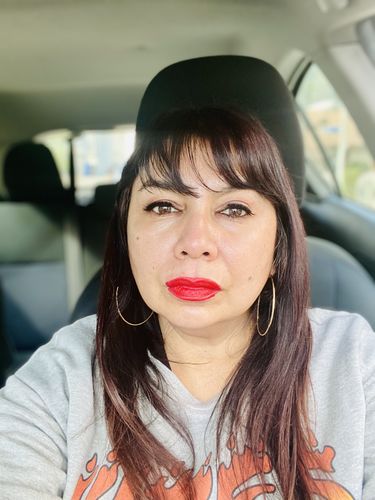 Customer photo review of Hey Lady💋™ Signature Red Lipstick