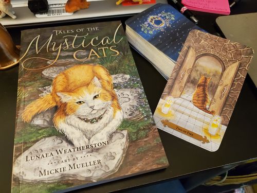 Customer photo review of Mystical Cats Tarot by Lunaea Weatherstone & Mickie Mueller