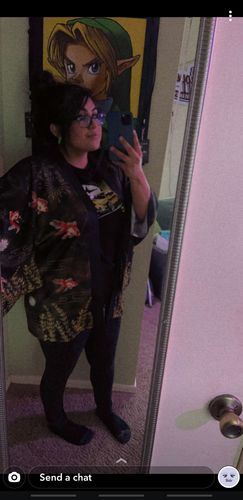 Customer photo review of Goldfish Haori Kimono Cardigan