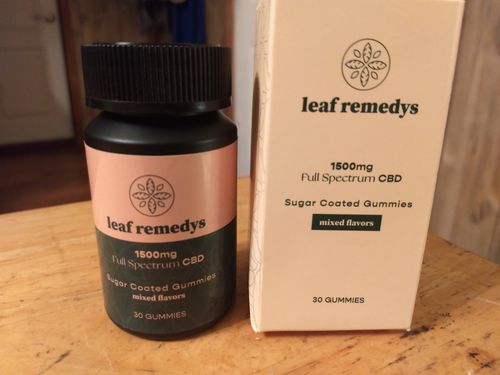 Customer photo review of 1500mg CBD Gummies mixed flavors