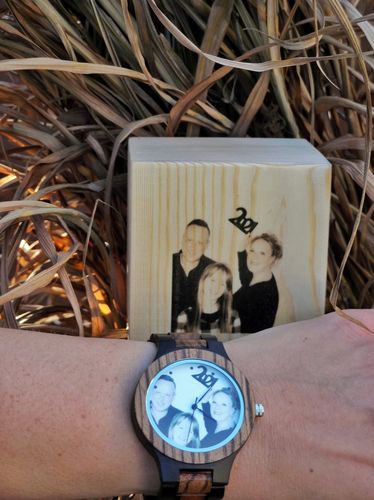 Customer photo review of Wood o'clock - Fotouhr