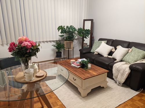 Customer photo review of Beige Skandi Reversible Wool Rug