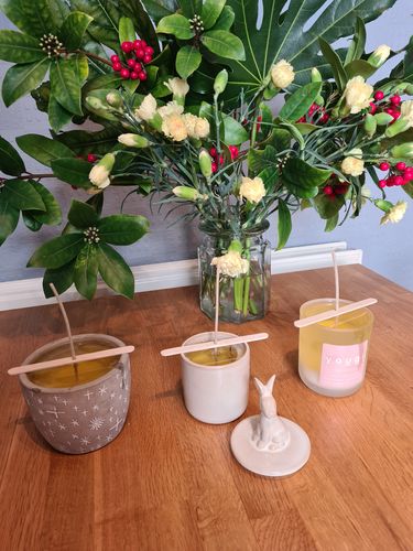 Customer photo review of Refill Aromatherapy Candle Making Kit