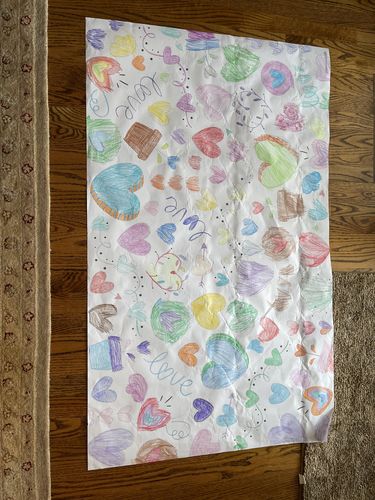Customer photo review of Love Coloring Sheet