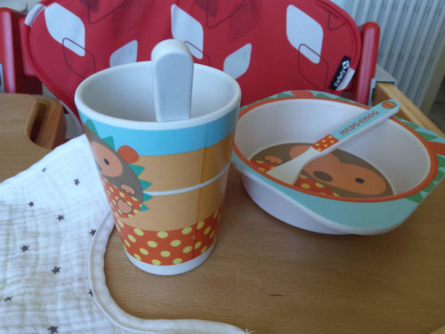 Customer photo review of BAMBOX™ - Set Vaisselle en Bambou pour bébé 5 pièces