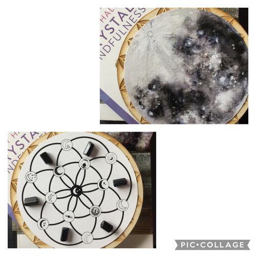 Customer photo review of Moon Vibes Crystal Grid Templates