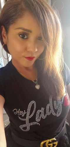 Customer photo review of Hey Lady💋™ "LIMITED EDITION" Bedazzled T-shirt