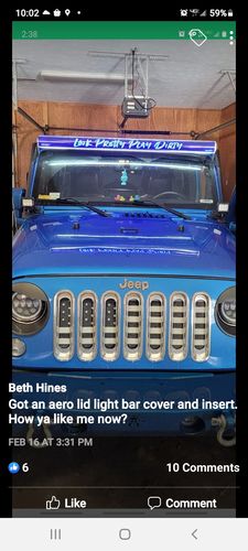 Customer photo review of Aerolidz Light Bar Cover - 50” 52” - Clear - Dual Row