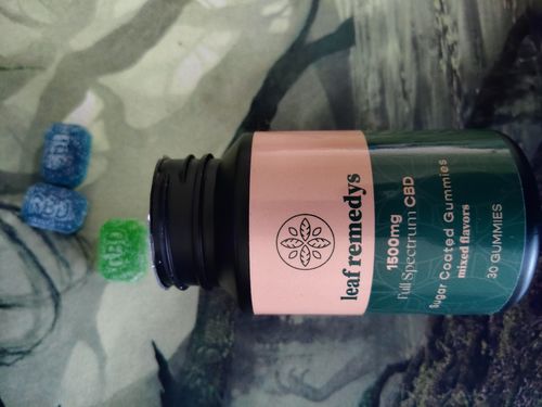 Customer photo review of 1500mg CBD Gummies mixed flavors
