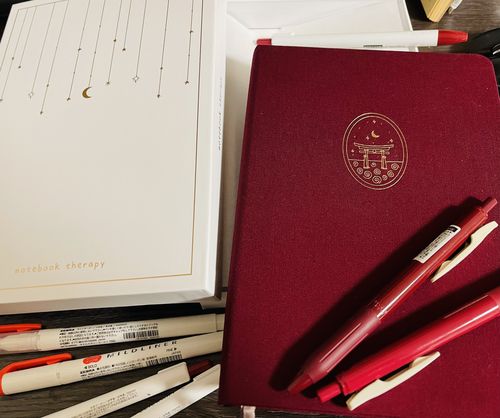 Customer photo review of Tsuki 'Torii Edition' Limited Edition Bullet Journal ☾