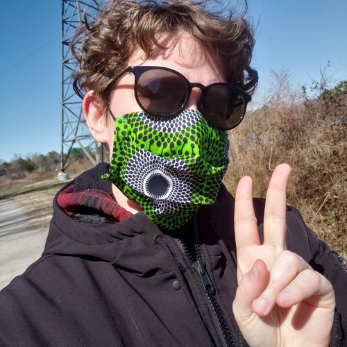 Customer photo review of No Wahala Mask & Sock Combo