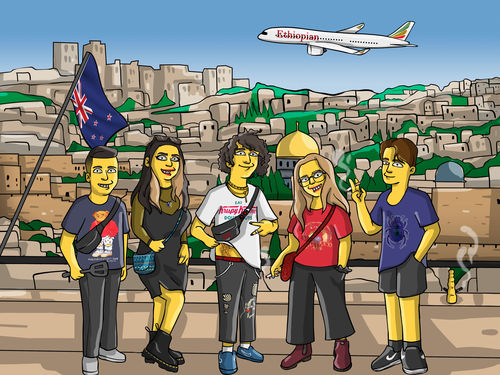 Customer photo review of Cartoon Portrait