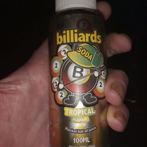 Customer photo review of Billiards Soda Range 70VG/30PG Shortfill 100ml