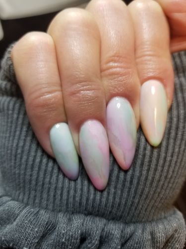 Customer photo review of Sweet Cravings 4 Color Nail Extension Gel Kit