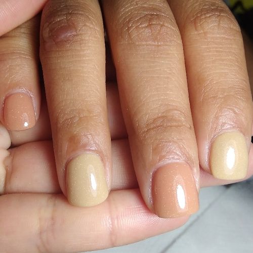 Customer photo review of GHDip Dip Powder Nail Kit G6401(Shimmer Nude Color)