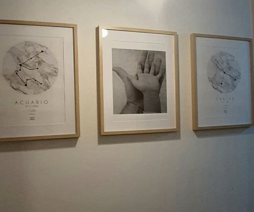 Customer photo review of Marco de madera magnetizados