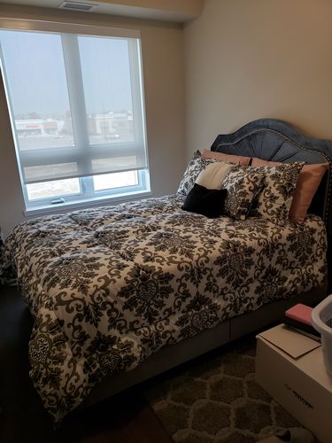 Customer photo review of Embla Double/Full Bed - Grey Velvet