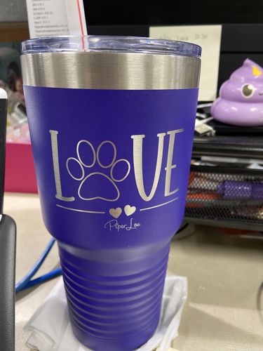 Customer photo review of $12 Special | Apparently Trouble When We're Together Laser Etched Tumbler