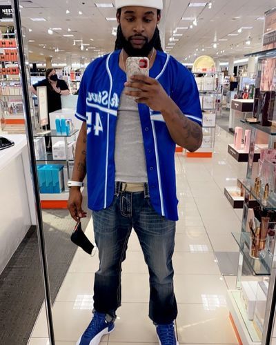 Customer photo review of Custom Red Navy-White Baseball Jersey