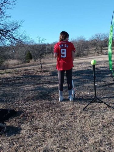 Customer photo review of Custom White Red-Navy Baseball Jersey