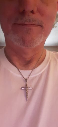 Customer photo review of 3mm Stainless Steel Thin Twisted Rope Chain Necklace