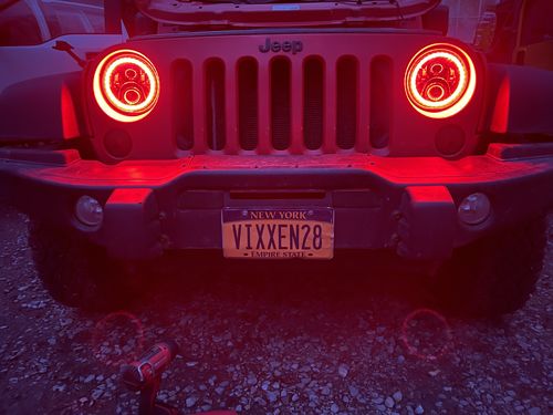 Customer photo review of RGB+W LED Headlights (Pair)