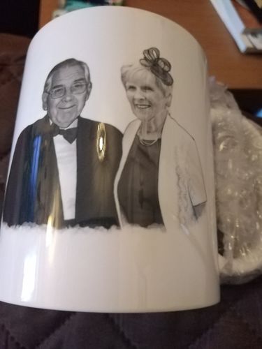 Customer photo review of Your portrait on 11oz mug