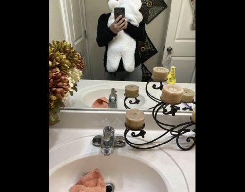 Customer photo review of Solvani Baby Bear Swaddle