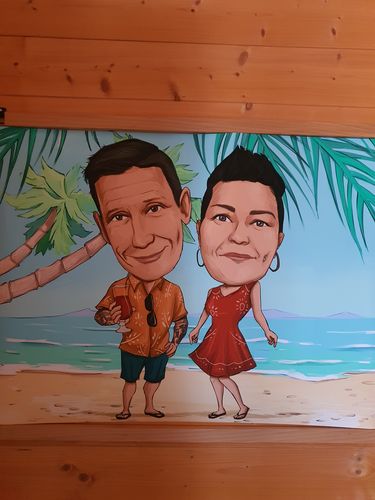 Customer photo review of Caricature dessinée à la main