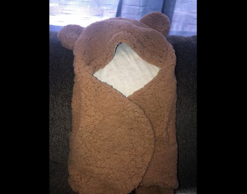 Customer photo review of Solvani Baby Bear Swaddle