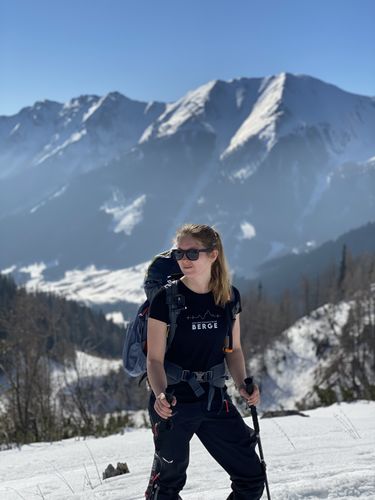 Customer photo review of Mein Herz schlägt für die Berge - T-Shirt Frauen