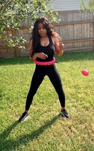 Customer photo review of Hula Woop - Der Hula Hoop der niemals fällt
