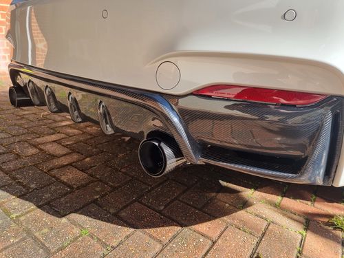 Customer photo review of MHC BMW M235i/M240i R44 Aggressive Style Rear Diffuser In Gloss Carbon Fibre (F22/F23)