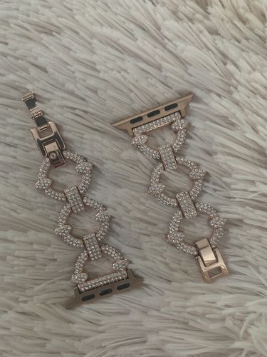 Customer photo review of Crystal Pavé Link Band for the Apple Watch