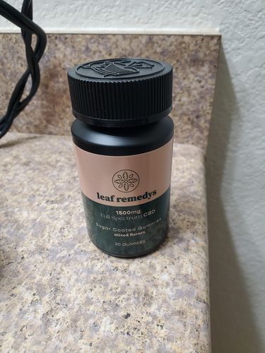 Customer photo review of 1500mg CBD Gummies mixed flavors